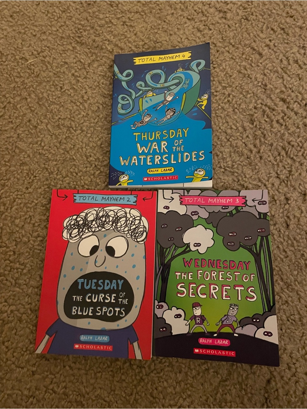 Scholastic Total Mayhem 3-Book Set — Blue, Red & Green Covers